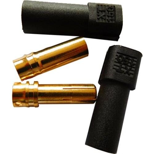 100 Pair XT150 Connector Male Female Plug 6mm Gold Banana Bullet Plug High Current for RC Batteries ESC Motor Drone FPV