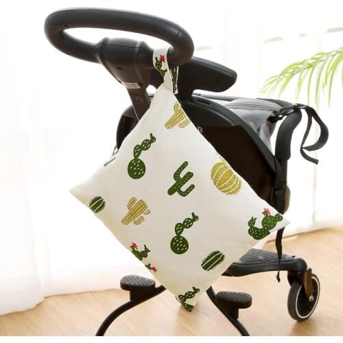 20*15*4 Cm Baby Diaper Bag Mother Baby Stroller Outdoor Hanging Diaper Bag Reusable Portable Storage Pocket Zipper Baby Bag