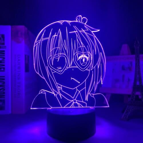 Love Chunibyo Other Delusions Rikka Takanashi Led Night Light for Bedroom Decor Birthday Gift Anime 3d Lamp Rikka Takanashi