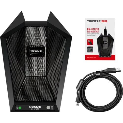 TAKSTAR BM-621USB Digital Boundary Microphone USB Conference Mic Cardioid Plug-and-Play for Computer Network Meeting Live