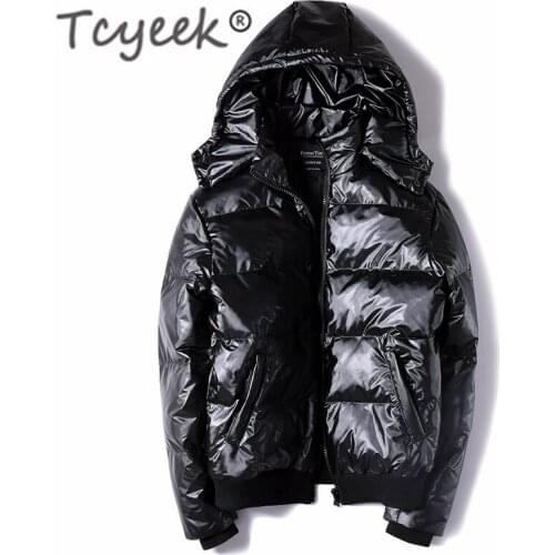 Tcyeek Winter Plus Size 7xl Puffer Jacket Men Clothes 2020 Streetwear Light Mens Down Jacket Hooded Warm Duck Down Coat Y008