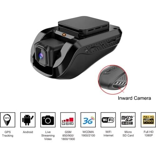 3G Smart Tracking GPS Dash Camera Car Black Box Streaming Video Recorder and Monitoring by PC Free Mobile app