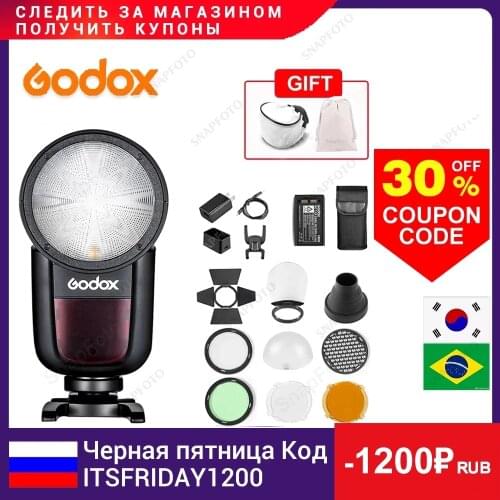 Godox V1S V1N V1C V1 TTL Speedlite Camera Speedlight Photography Studio Flash For Sony Niko Canon Fujifilm Olympus Pentax