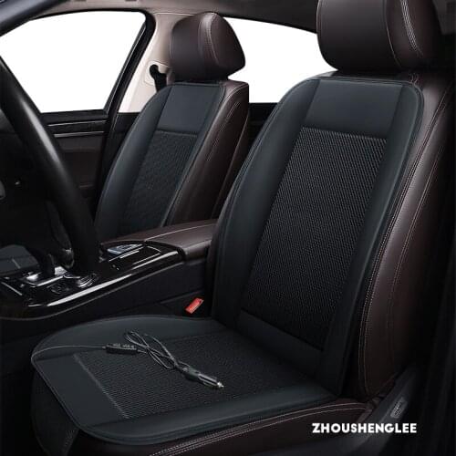ZHOUSHENGLEE12V Seat ventilation 1pc car seat cover for Mitsubishi lancer ASX carisma outlander FORTIS Galant pajero L200 Summer