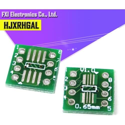 20PCS TSSOP8 SSOP8 SOP8 to DIP8 Transfer Board DIP Pin Board Pitch Adapter igmopnrq