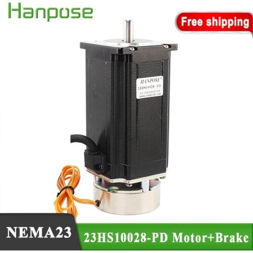 New product promotion 57 brake stepping motor integrated power off brake holding brake motor 23HS10028-PD for 3d printing