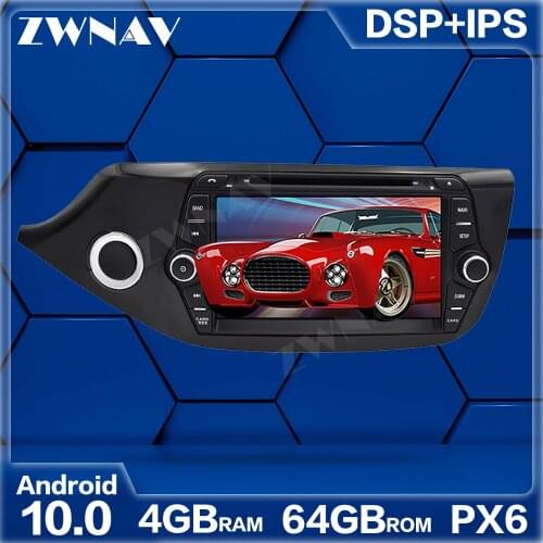 PX6 64G Android 10 Car Multimedia Player For kia ceed 2013 2014 2015 2016 GPS Navigation Auto Audio Radio Music stereo head unit