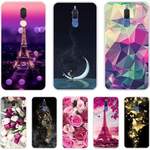 Phone Bags For Huawei Mate 10 Lite Case Cover Various Animal Cat Dark Silicone Case For Huawei Nova 2i Covers Funda Honor 9i 5.9