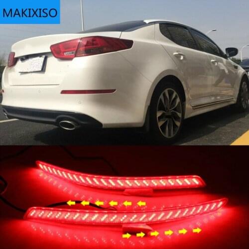 For KIA Optima K5 2014 2015 LED Lens Rear Bumper Reflector Brake Fog Light Lamp