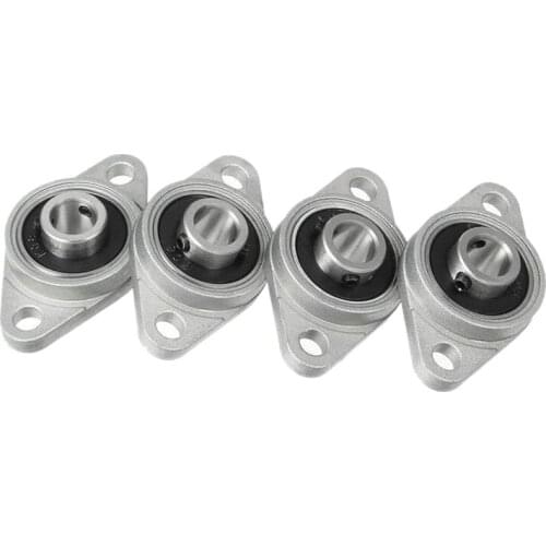 Hot 4Pcs Kfl08 Pillow Block Bearing 8Mm Bore Diameter Zinc Alloy Rhombic Flange Bearing For Cnc