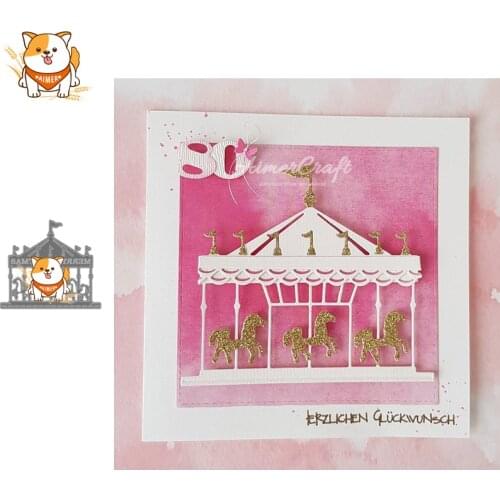 Carousel Metal Cutting Dies Scrapbooking Stencil DIY Decorative Craft Embossing Die Cuts Card Making New Dies For 2019