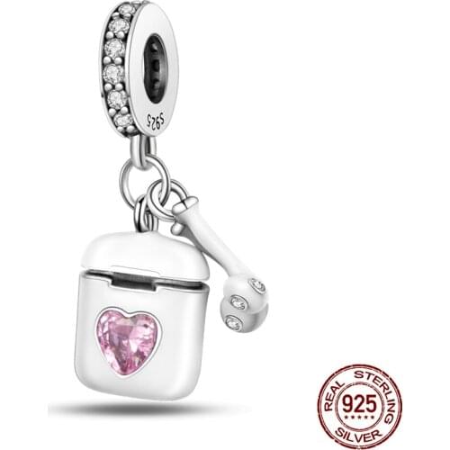 Genuine 925 Sterling Silver Pet Series Cute Bear Claw Fit Original 3mm Bracelet& Bangle Making Fashion DIY Jewelry For Women