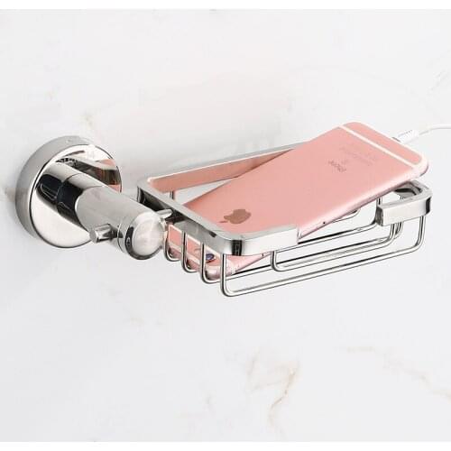 304 Stainless Steel Non-perforated Small Square Soap Net Soap Dish Fat Bathroom Hardware Pendant For Dishes Porte Savon Mural