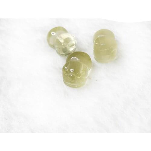 Natural Citrine Pig Lovely Pendant Quartz Crystal Necklace Reiki Healing Crystal Stone Charm Jewelry Wedding Gift Home Decora