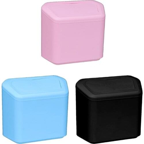 Hanging Trash Can Vehicle Dust Case Storage Box Square Pressing Type Litter Garbage Bag Auto Interior