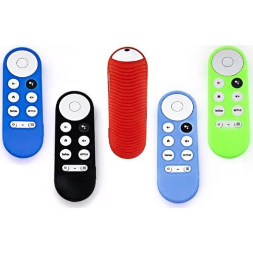 Dustproof Soft Silicone Case Remote Control Protective Cover for Google Chromecast TV 2020 Voice Remote Control