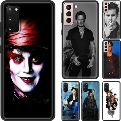 Johnny depp Cellphone Case For Samsung Galaxy S21 S20 Ultra S10 Plus Lite S20FE S10e S9 S8 Edge Black Shell Silicone