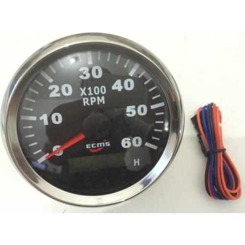 Speedometer tachometer revolution meter pointertype for steping motor of boat ship revolution counter marine instrument 85mm52mm