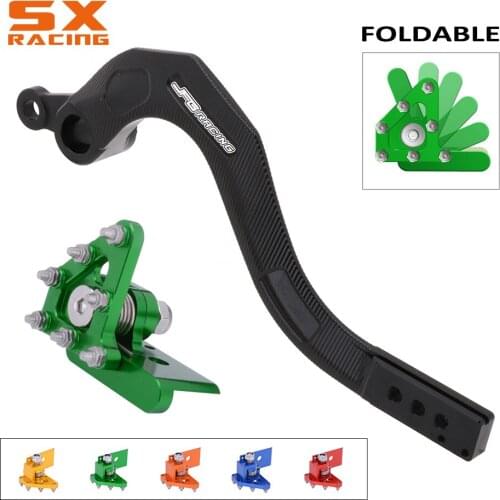 Motorcycle CNC Rear Foot Brake Lever Pedal For KAWASAKI KX250F KXF250 2006-2012 2013 2014 2015 2016 2017 2018 KX250 2019 2020