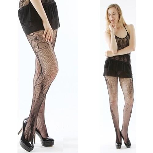 1 x Fashion Sexy Stocking Hollow Out Spandex Heart Shape Backing Pantyhose Tights Black Sexy Accessories 2013