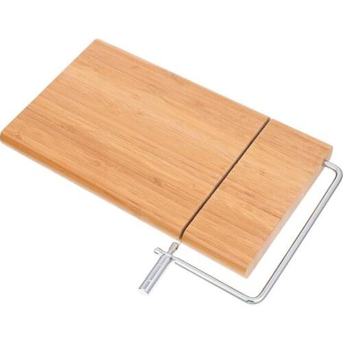 1Pc Bamboo Cheese Slicer Portable Butter Cutter DIY Cutting Tool Kitchen Gadget