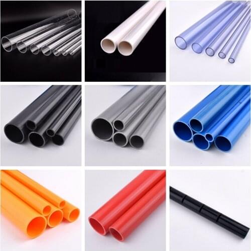 1pc O.D 16~110mm PVC Pipe Aquarium Fish Tank Water Supply Drainpipe Pipe Garden Watering Irrigation Tube Fittings 49-50cm Long