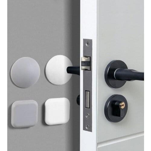 1PCS Home Anti-Collision Wall Sticker Thickening Silice Gel Handle Door Lock Wall Mute Protective Shockproof Crash Pad