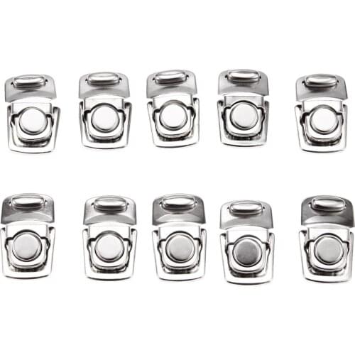 10Pcs Antique Silver Color Lock Metal Jewelry Chest Gift Box Suitcase Case Buckles Hasp Latch Catch Clasp Furniture Hardware