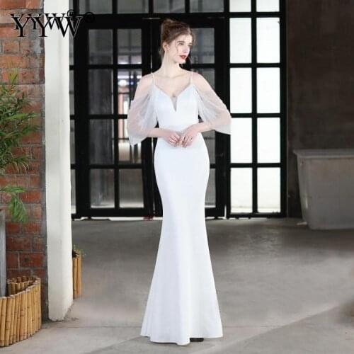2021 Elegant Women Long Evening Dress Sexy Off Shoulder Slim Party Gowns Female Wedding Banquet Cocktail Party Prom Vestidos
