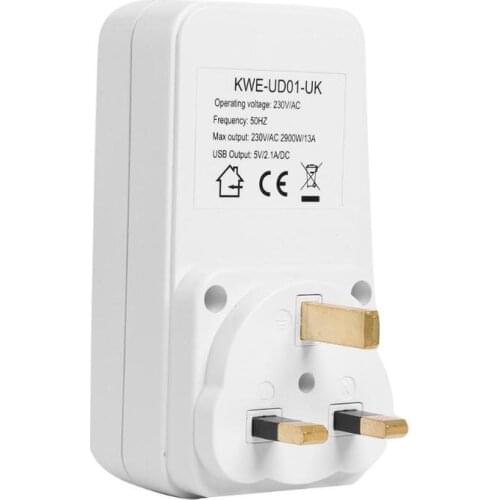 ALLOYSEED Smart Timing Socket EU UK FR Plug Timer Switch Socket With Dual USB Port Charger Adapter For Light Electric Appliance