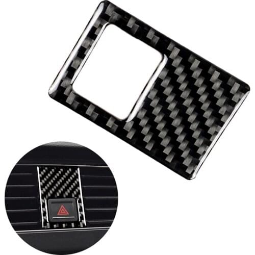 For VW Golf 7 MK7 VII 2013 2014 20015 2016 2017 Carbon Fiber Car Center Control Emergency Warning Light Cover