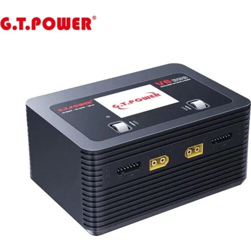 G.T.POWER V6 DUO AC/DC 2X16A Battery Charger Discharger for 1-6S Lipo Battery RC Hobby