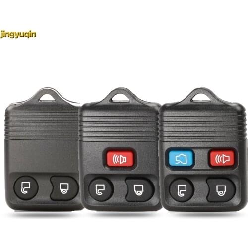 Jingyuqin 10pcs Remote Car Key Fob Shell For Ford Mustang Focus Lincoln LS Town Car Mercury Grand Marquis Sable 3/4 Buttons