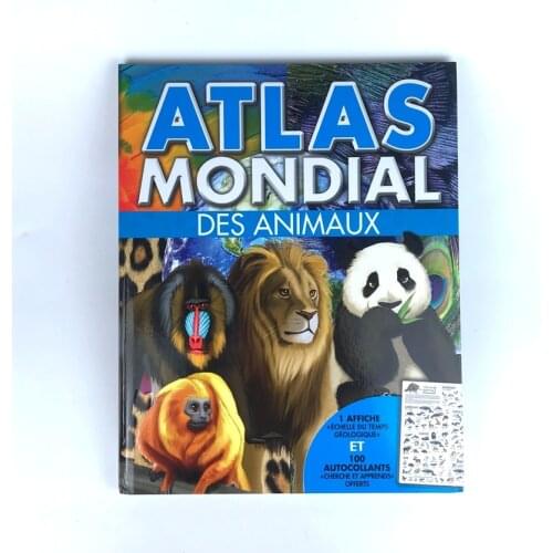 Parent Child Kids French Book Animal Knowledge Early Education Enlightenment Learning Reading Cardboard Book Age 6 up