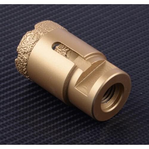 LETAOSK New 35mm M14 Gold Diamond Coated Alloy Drill Core Bit Vacuum Brazed Hole Saw Tool For Glass Ceramic Granite Marble