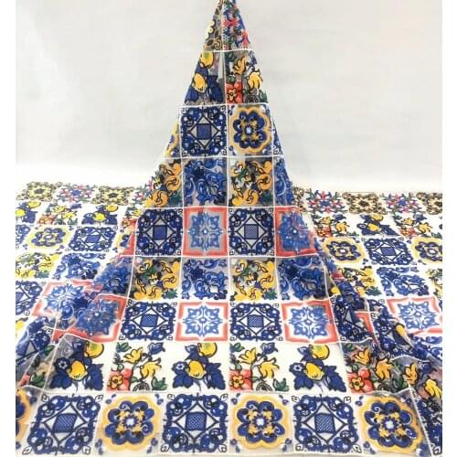 Beautiful flower lace fabric Newest Embroidered tulle mesh fabric SYJ-106110