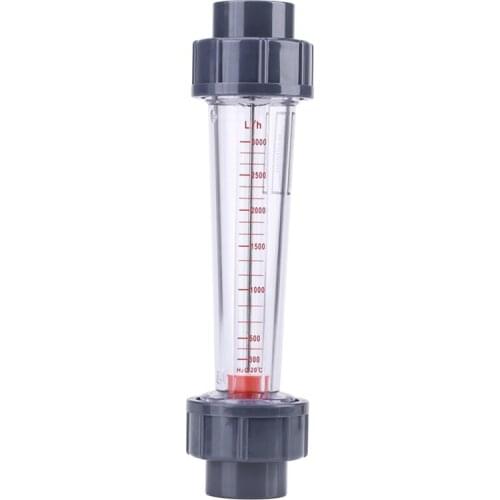 LZS-25 Flow Meter Plastic Tube Type 300-3000L/H Water Rotameter Liquid Flowmeter Measuring Tools For Chemical Light