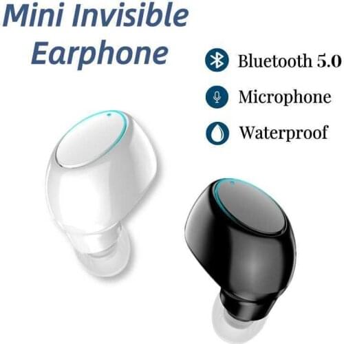 X6 Mini In-Ear Single Bluetooth Earphone Sport Gaming Headset With Mic Wireless Headphones Handsfree Stereo Earbud For Iphone 11