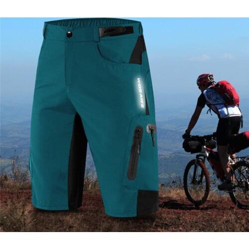 Mens Tactical Shorts Outdoor Sports Hiking Shorts with Zipper Pocket Breathable Sweat Cycling Mountain Bike MTB moto Shorts