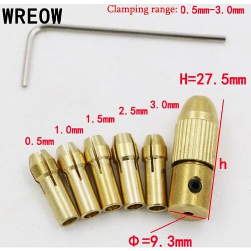 Drill Collet Set Fit For Micro Twist Electronic Drill Chuck for Combined Hand Drill Electric Tools 0.5-3.0mm
