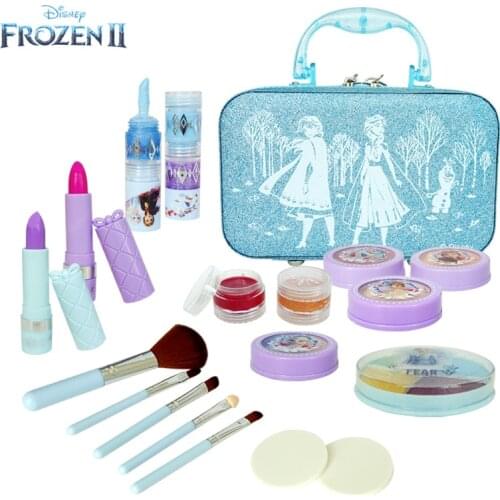 Disney Frozen 2 Kids Makeup Anna Elsa Princess Toys for Girls Disney Jewelry Kids Makeup Set Pretend Makeup Accessories