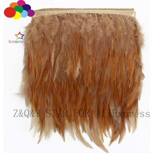 Natural White Feather 4-6 Inch Dyed Horse Eucalyptus Brown DIY Craft Accessories Clothing Accessories Feather