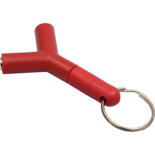 Earphone Splitter Y Type Audio Couple Two In One Headset Listen Together Double(red)