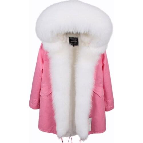 2020 new style fox fur access control fur collar detachable liner plus velvet thick pie overcoming jacket female winter