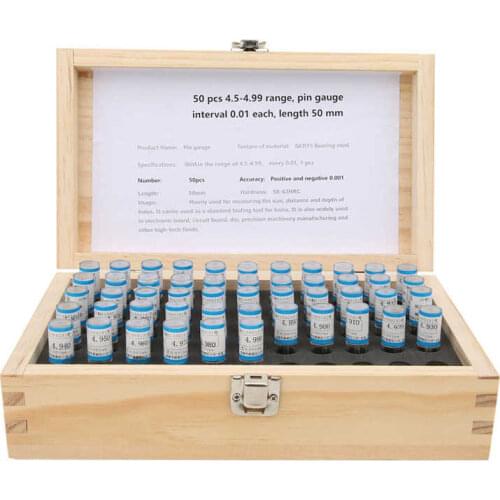 Pin Gauge Sets Wide Application Inspection Gage Hole Measurement Supplies for Electronic Boards Machinery Manufacturing Hole