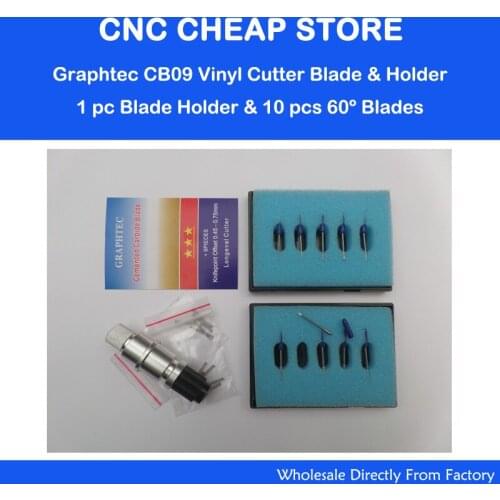 Cutting Blades for Graphtec Craftrobo cameo Vinyl Plotter + blade holder for thickness material