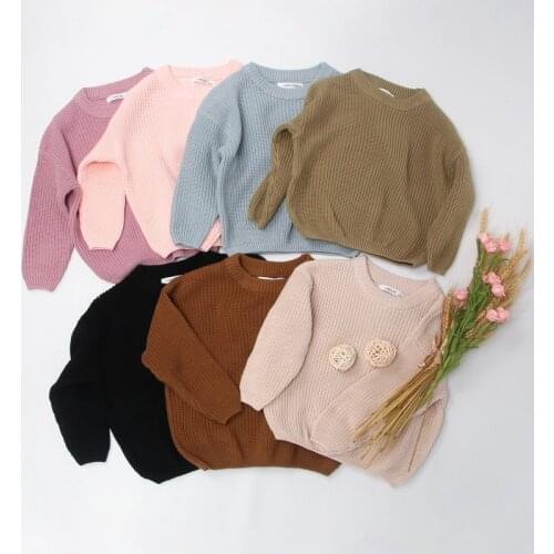 Baby Girls Imitation Mink Cashmere Sweater 2019 Winter Girls Clothes Thick Turtleneck Knitted Pullovers Children Jumper BC792