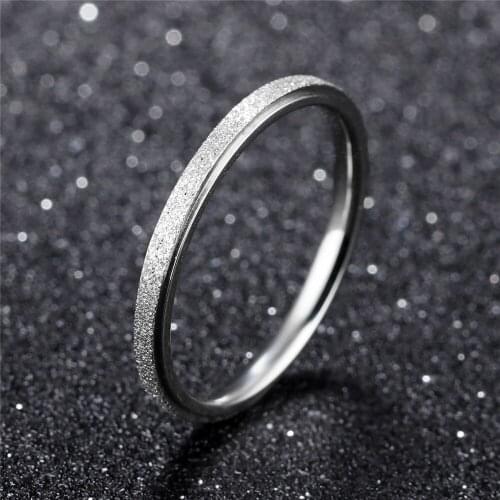Top Luxury Elegant Style Stainless Steel Female Silver Rose Gold Color Ring New Fashion Statement Jewelry Gift For Women Rings