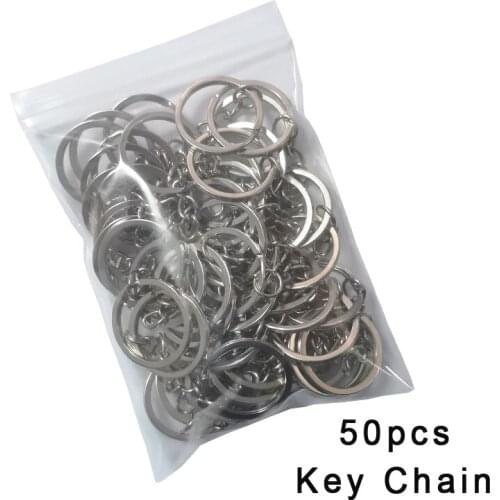 Yantjouet 50pcs Key chain For DIY 2.5cm Hama Beads Handmake Accessary Iron Beads