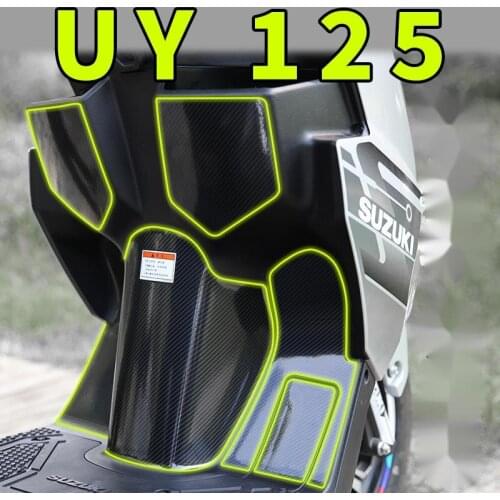 Motorcycle Protective Sticker to Refit Carbon Fiber Film Motorcycle Stick Anti-wear and Scratch Cover Scratches for Suzuki Uy125